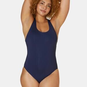 ANDIE SWIM The Tulum One Piece Swimsuit Navy Blue Medium M
